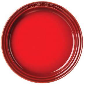 Le Creuset Tallerken m. Logo 23 cm, Cerise