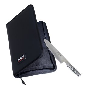 Global G-666/07 Knivholder til 7 Knive, Sort