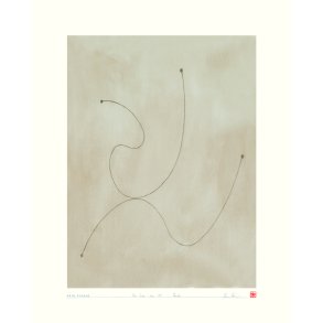 Hein Studio Art Print Collection 2040 One Line no. 05 40x50 cm, Peach