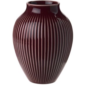 Knabstrup Keramik Vase H12,5 cm, Ripple Berry