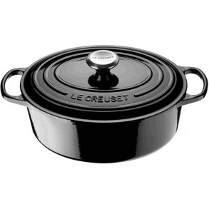 Le Creuset Signature Oval Støbejernsgryde 31 cm/6,3 L, Sort
