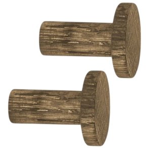 Mette Ditmer Point Knager 2 stk. Ø3,3 x L3,9 cm, Bejdset Eg