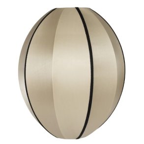 Oi Soi Oi Indochina Classic Lampeskærm Oval Ø35 cm, Kit/Sort