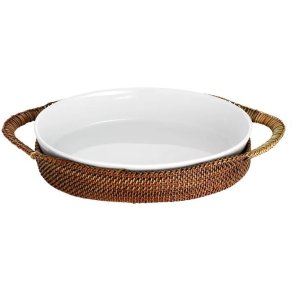 Pillivuyt Kurv til Oval Fad 31x23 cm, Lys/Mørk Brun