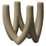 Lysestage 14 cm, Light stone