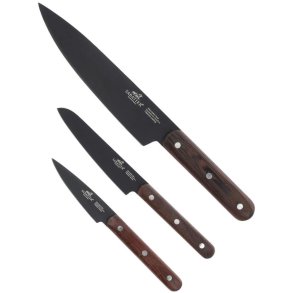 Lion Sabatier Phenix Knivsæt 3 Dele, Sort/Træ