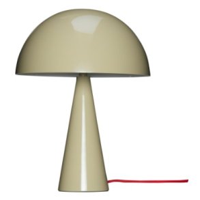 Hübsch Mush Bordlampe H33 cm, Sand/Rød