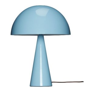 Hübsch Mush Bordlampe H33 cm, Lyseblå/Brun