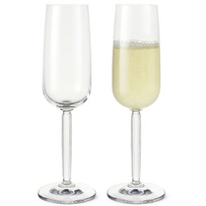 Kähler Hammershøi Champagneglas 2 stk. 24 cl, Klar