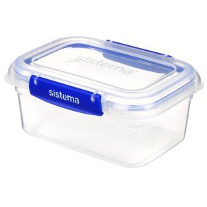 Sistema Klip It Plus Opbevaringsboks 1 L, Blå