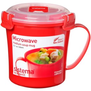 Sistema Microwave Suppekrus 656 ml, Rød