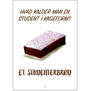 Citatplakat Studenterbrød A3