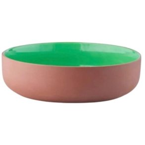 Studio About Clayware Severingsskål. Ø22,5 cm, Terracotta/Grøn