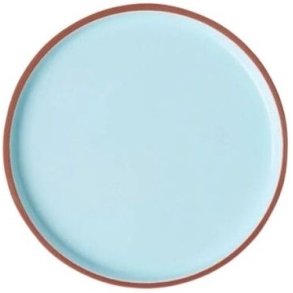 Studio About Clayware Tallerken 2 stk. 18,5 cm, Terracotta/Blå