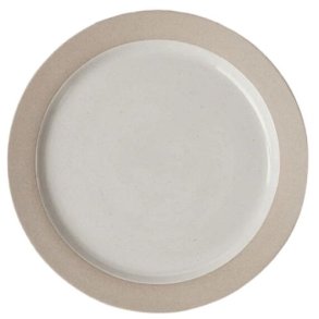 Studio About Clayware Tallerken 2 stk. 25 cm, Sand/Grå