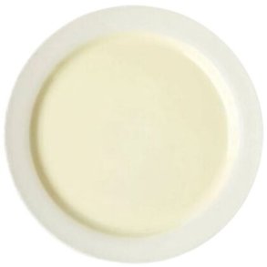 Studio About Clayware Tallerken 2 stk. 25 cm, Ivory/Gul