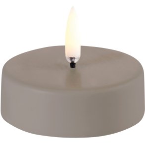 Uyuni Lighting Fyrfadslys Maxi  LED Ø6,1xH2,2 cm, Sandstone