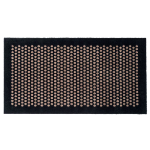 Tica Copenhagen Dot Smudsmåtte 67x120 cm, Sort/Sand