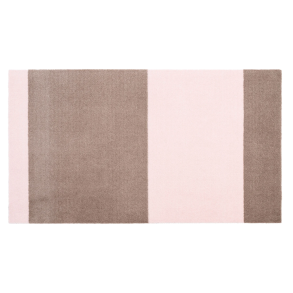 Tica Copenhagen Stripes Horisontal Gulvmåtte 67x120 cm, Sand/Lyserød