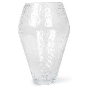 Ro Collection Crushed Glass Vase Ø19,2 cm, Klar
