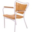 Kids Stol H47 cm, Teak/Hvid