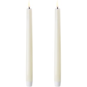 Uyuni Lighting Kronelys LED 2 stk. Ø2,3xH20 cm, Ivory