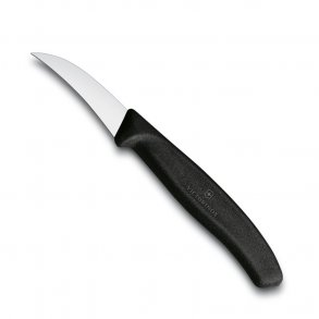 Victorinox Grøntsagskniv SwissClassic Krum Klinge 6 cm, Sort
