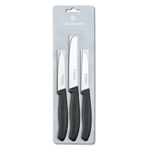 Victorinox Grøntsagsknivsæt 3 stk, Sort