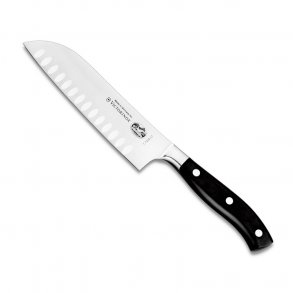 Victorinox Santoku Kniv m. Luftskær 17 cm, Sort Nylon
