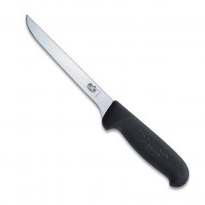 Victorinox Udbener Kniv Hvælvet Bred Klinge 15 cm, Sort Fibrox