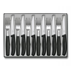 Victorinox Steak Bestiksæt 12 Dele, Sort