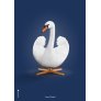 Svanen Plakat 70x100 cm, M�rkebl�
