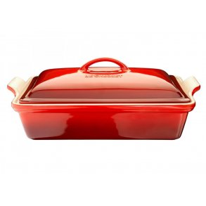 Le Creuset Heritage Fad m. Låg 33 cm/3,8 L, Cerise