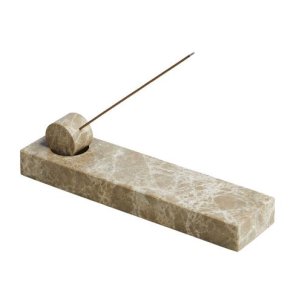 WOUD Monolith Røgelsesholder 20 cm, Lys Brun
