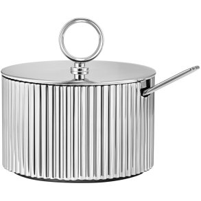 Georg Jensen Bernadotte Sukkerskål m. Ske Ø7,9 cm, Stål