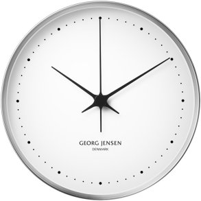 Georg Jensen Henning Koppel Vægur 30 cm, Stål/Hvid