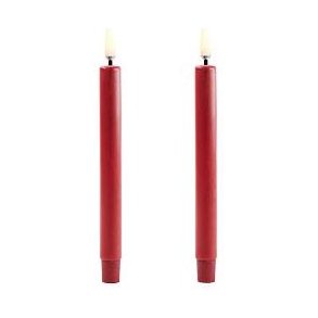 Uyuni Lighting Mini Kertelys LED 2 stk. Ø1,3xH13,8 cm, Carmine Red