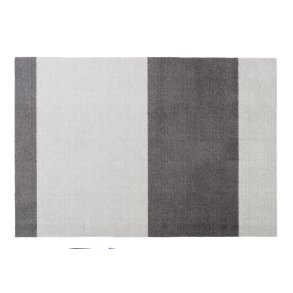 Tica Copenhagen Stripes Horisontal Gulvmåtte 90x130 cm, Steelgrey/Lysegrå
