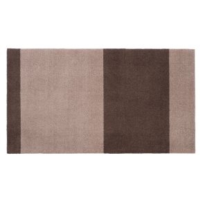 Tica Copenhagen Stripes Horisontal Gulvmåtte 67x120 cm, Sand/Brun