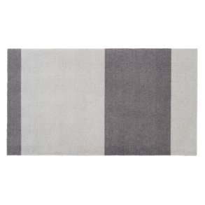 Tica Copenhagen Stripes Horisontal Gulvmåtte 67x120 cm, Steelgrey/Lysegrå