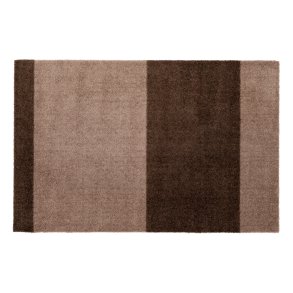 Tica Copenhagen Stripes Horisontal Gulvmåtte 60x90 cm, Sand/Brun