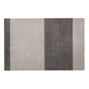 Tica Copenhagen Stripes Horisontal Gulvmåtte 60x90 cm, Steelgrey/Lysegrå