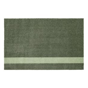 Tica Copenhagen Stripes Vertikal Gulvmåtte 60x90 cm, Støvetgrøn/Lysgrøn