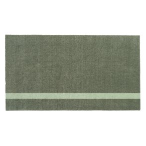 Tica Copenhagen Stripes Vertikal Gulvmåtte 67x120 cm, Støvetgrøn/Lysgrøn