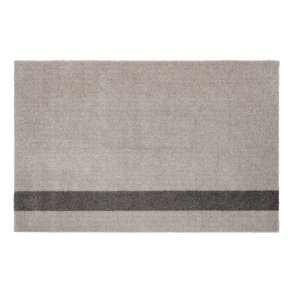 Tica Copenhagen Stripes Vertikal Gulvmåtte 60x90 cm, Lysegrå/Steelgrey