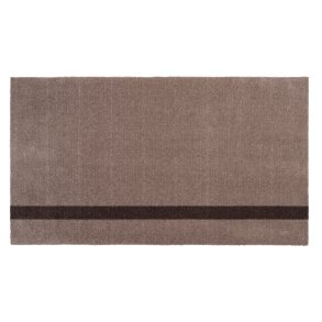Tica Copenhagen Stripes Vertikal Gulvmåtte 67x120 cm, Sand/Brun