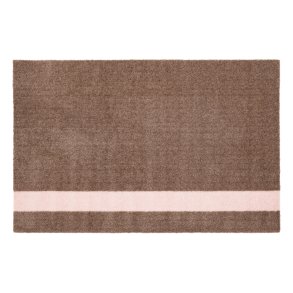 Tica Copenhagen Stripes Vertikal Gulvmåtte 60x90 cm, Sand/Rose