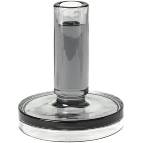 Broste Copenhagen Petra Lysestage H14 cm, Smoke Grey