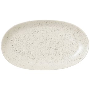 Broste Copenhagen Nordic Vanilla Tallerken 30 cm, Cream w. Grains
