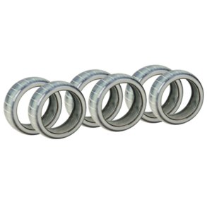 Broste Copenhagen Nordic Sea Servietring 6 stk. Ø4,5 cm, Soft Blue